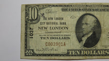 Load image into Gallery viewer, $10 1929 New London Connecticut CT National Currency Bank Note Bill Ch. #1037 VF