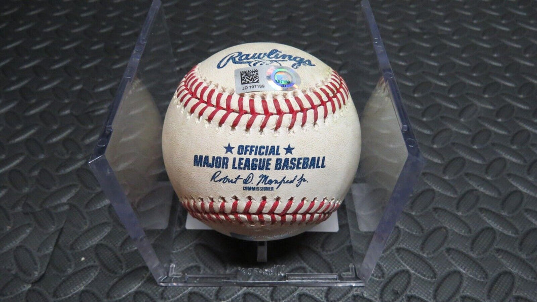 2018 Nick Williams Philadelphia Phillies RBI Single Game Used Baseball 1B Hit