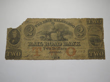 Load image into Gallery viewer, $2 1853 Adrian Michigan MI Obsolete Currency Bank Note Bill Erie &amp; Kalamazoo