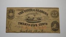 Load image into Gallery viewer, $.25 1863 Montgomery Alabama Obsolete Currency Bank Note Bill AU! Plate D