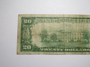 $20 1929 Steubenville Ohio OH National Currency Bank Note Bill Ch. #2160 VF+