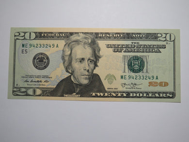 $20 2013 Radar Serial Number Federal Reserve Currency Bank Note Bill #94233249
