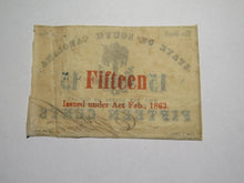 Load image into Gallery viewer, $.15 1863 Charleston South Carolina Obsolete Currency Bank Note Bank of SC