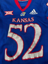 Load image into Gallery viewer, 2021 D.J. Withers Kansas Jayhawks Game Used Worn NCAA ADIDAS Football Jersey