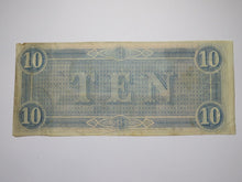 Load image into Gallery viewer, $10 1864 Richmond Virginia Confederate Currency Bank Note Bill RARE T68 Miscut