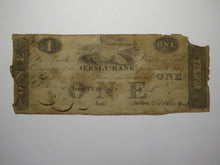 Load image into Gallery viewer, $1 1824 Jersey City New Jersey Obsolete Currency Bank Note Bill Jersey Bank