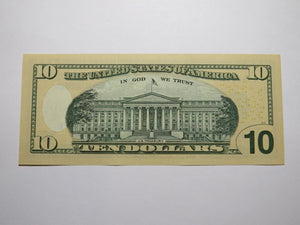 $10 2017 Repeater Serial Number Federal Reserve Currency Bank Note Bill UNC+++++