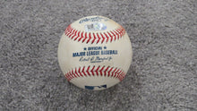 Load image into Gallery viewer, 2018 Anthony Rendon RBI Sacrifice Fly Game Used Baseball Bryce Harper Run Scored