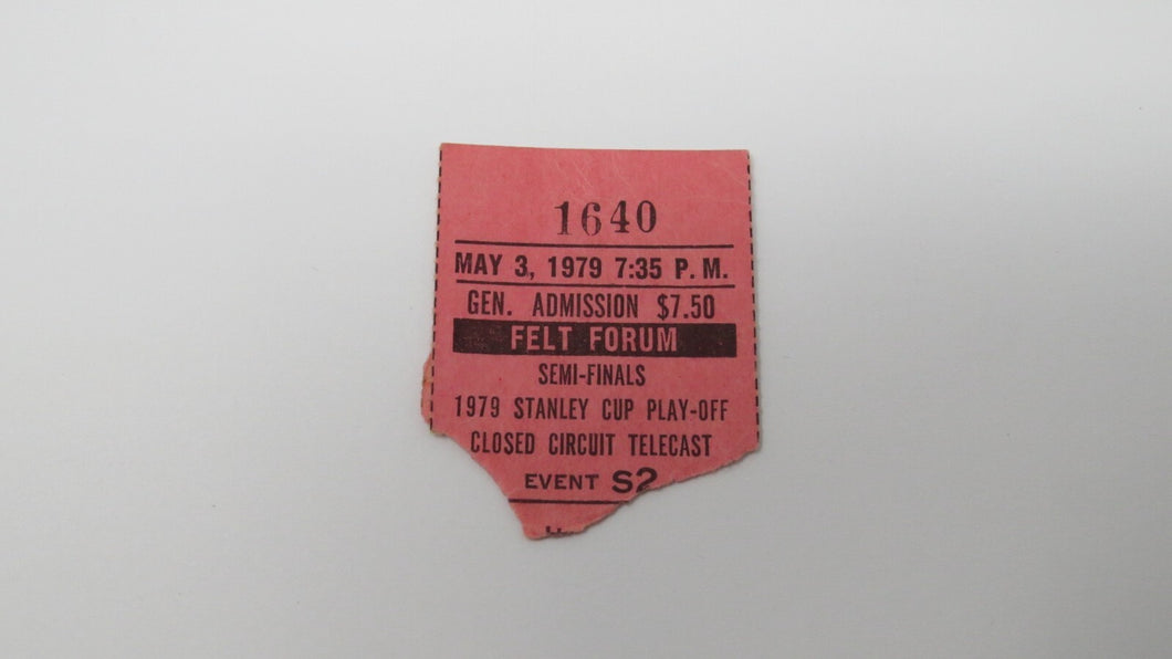May 3, 1979 New York Rangers Vs. New York Islanders Viewing Party Ticket Stub