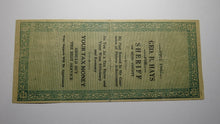 Load image into Gallery viewer, 1861 Confederate Currency Facsimile Political Advertising Note For Geo B. Hays
