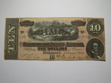 Load image into Gallery viewer, $10 1864 Richmond Virginia VA Confederate Currency Bank Note Bill RARE T68 VF