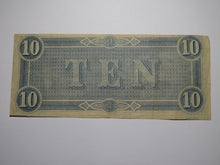Load image into Gallery viewer, $10 1864 Richmond Virginia VA Confederate Currency Bank Note Bill RARE T68 VF++