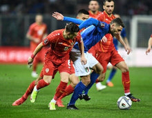 Load image into Gallery viewer, 2022 Match Used World Cup Qualifying Italy Vs. North Macedonia Puma Soccer Ball!