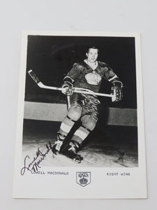 Lowell MacDonald Los Angeles Kings Signed Autographed Original 7X5 Hockey Photo