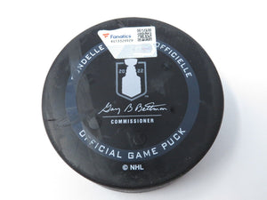2022 Dallas Stars Vs. Calgary Flames Game 4 NHL Playoffs Game Used Puck