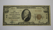 Load image into Gallery viewer, $10 1929 Minneapolis Minnesota MN National Currency Bank Note Bill Ch. #710 FINE
