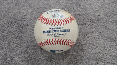 2018 Anthony Rendon RBI Sacrifice Fly Game Used Baseball Bryce Harper Run Scored