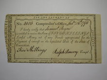 Load image into Gallery viewer, 1790 5 Shillings Connecticut Comptroller&#39;s Office Colonial Currency Note Pomeroy