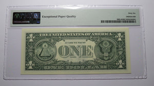 $1 2017 Repeater Serial Number Federal Reserve Currency Bank Note Bill PMG UNC66