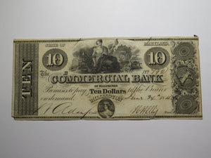 $10 1840 Millington Maryland MD Obsolete Currency Bank Note Bill Commercial Bank