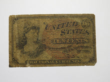 Load image into Gallery viewer, 1863 $.10 Fourth Issue Fractional Currency Obsolete Bank Note Bill 4th RARE