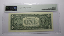 Load image into Gallery viewer, $1 2001 Radar Serial Number Federal Reserve Currency Bank Note Bill PMG UNC66EPQ
