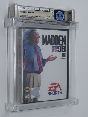 Madden '98 NFL Football Sega Genesis Factory Sealed Video Game Wata Graded 7.5