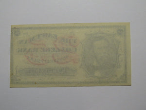 $.25 1870's Poughkeepsie New York Obsolete Currency Note Eastman College