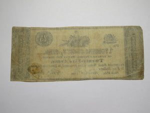 $.25 1838 Black Hole Pennsylvania PA Obsolete Currency Bank Note Lycoming County