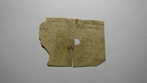 1761 Ten Shillings North Carolina NC Colonial Currency Note Bill 10s Rare Issue