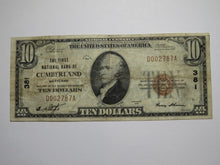 Load image into Gallery viewer, $10 1929 Cumberland Maryland MD National Currency Bank Note Bill Ch. #381 NICE