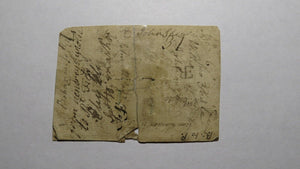 1761 Ten Shillings North Carolina NC Colonial Currency Note Bill 10s RARE ISSUE