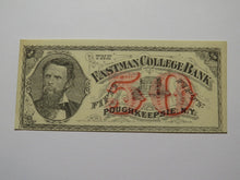 Load image into Gallery viewer, $.50 1870&#39;s Poughkeepsie New York Obsolete Currency Note Eastman College