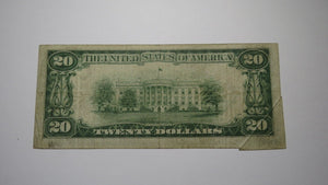 $20 1934-C Gutter Fold Error Richmond Federal Reserve Bank Note Currency Bill 