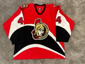 2006-07 Patrick Eaves Ottawa Senators Game Used Worn NHL Hockey Jersey! MeiGray