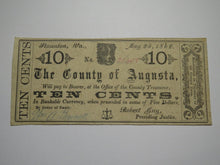 Load image into Gallery viewer, $.10 1862 Staunton Virginia Obsolete Currency Bank Note Bill -County of Augusta