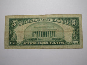 $5 1929 New York City NY National Currency Bank Note Bill Charter #2370 FINE