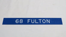 Load image into Gallery viewer, 1995 #68 Fulton St. Louis Rams Game Used NFL Locker Room Nameplate!