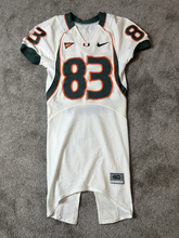 Load image into Gallery viewer, 2005 Sinorice Moss Miami Hurricanes Game Used Worn NCAA Football Jersey Giants