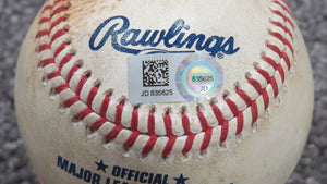 2020 Kyle Finnegan Washington National Strikeout Game Used Baseball! Santander K