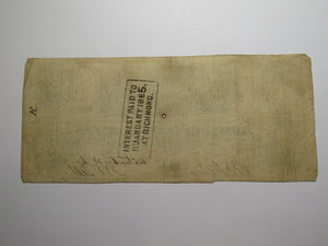 $100 1862 Richmond Virginia VA Confederate Currency Bank Note Bill RARE T40