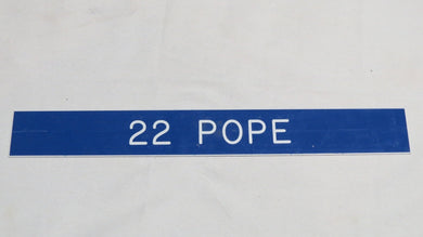 1994 Marquez Pope Los Angeles Rams Game Used NFL Locker Room Nameplate Fresno St