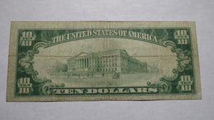 $10 1929 McKees Rocks Pennsylvania PA National Currency Bank Note Bill 5142 Fine