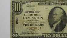 Load image into Gallery viewer, $10 1929 Flemington New Jersey NJ National Currency Bank Note Bill Ch. #892 FINE