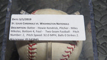 Load image into Gallery viewer, 2019 Howie Kendrick Washington Nationals Game Used Foul Baseball! Miles Mikolas!