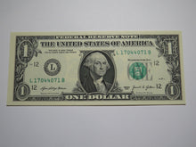 Load image into Gallery viewer, $1 2021 Radar Serial Number Federal Reserve Currency Bank Note Bill UNC 17044071