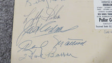 Load image into Gallery viewer, 1957 Detroit Red Wings Hockey Team Signed Promo Poster Gordie Howe Terry Sawchuk