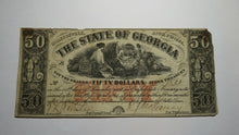 Load image into Gallery viewer, $50 1864 Milledgeville Georgia GA Obsolete Currency Bank Note Bill! State of GA!