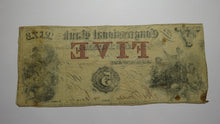 Load image into Gallery viewer, $5 1860 Washington City D.C. Obsolete Currency Bank Note Bill Congressional Bank
