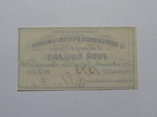 Load image into Gallery viewer, $4 1861 Confederate Bond Coupon Certificate Currency Bank Note Bill UNC